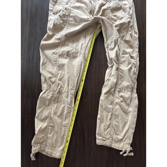 Lauren Ralph Lauren Pants Womens 10 Khaki Utility Safari Ruched Tie - Picture 8 of 9